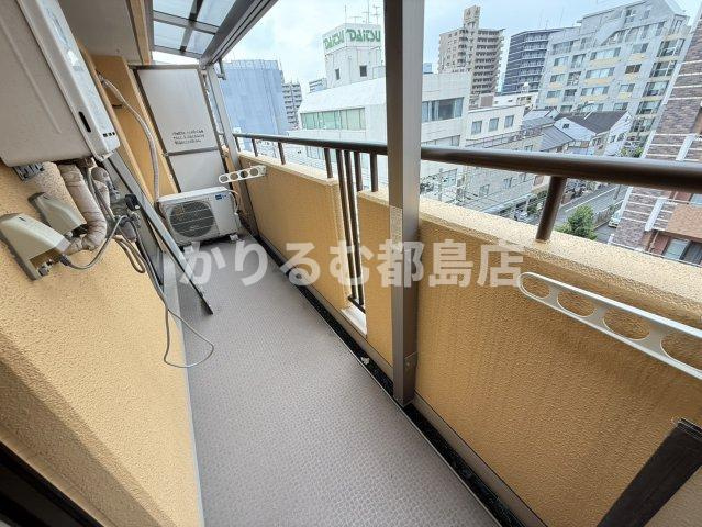 東洋プラザ野江内代のバルコニー