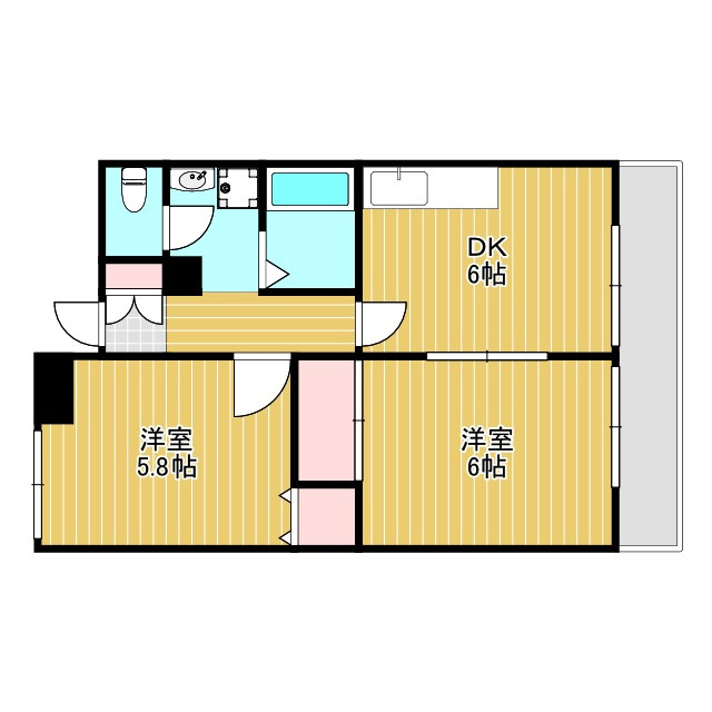 エスペランサ豊中の間取り