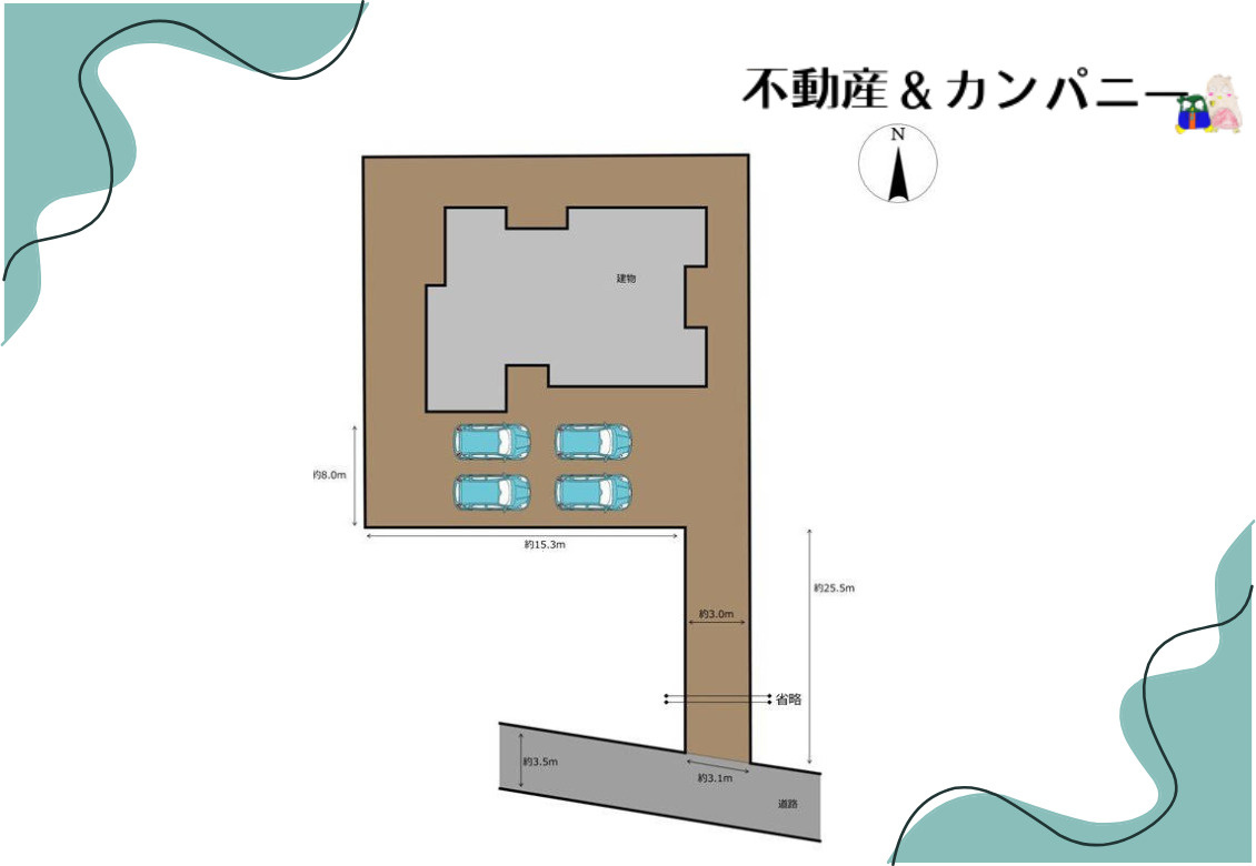 下難波の中古のおうち　松山市下難波中古戸建の区画図