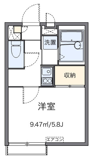 【間取り】 | レオパレスヤングヴィラ坂上