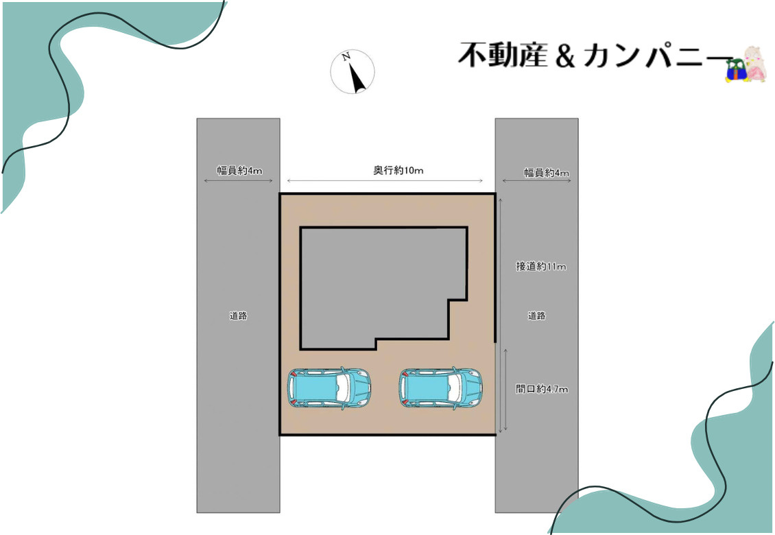 吉藤3丁目の中古のおうち　松山市吉藤3丁目中古戸建の区画図
