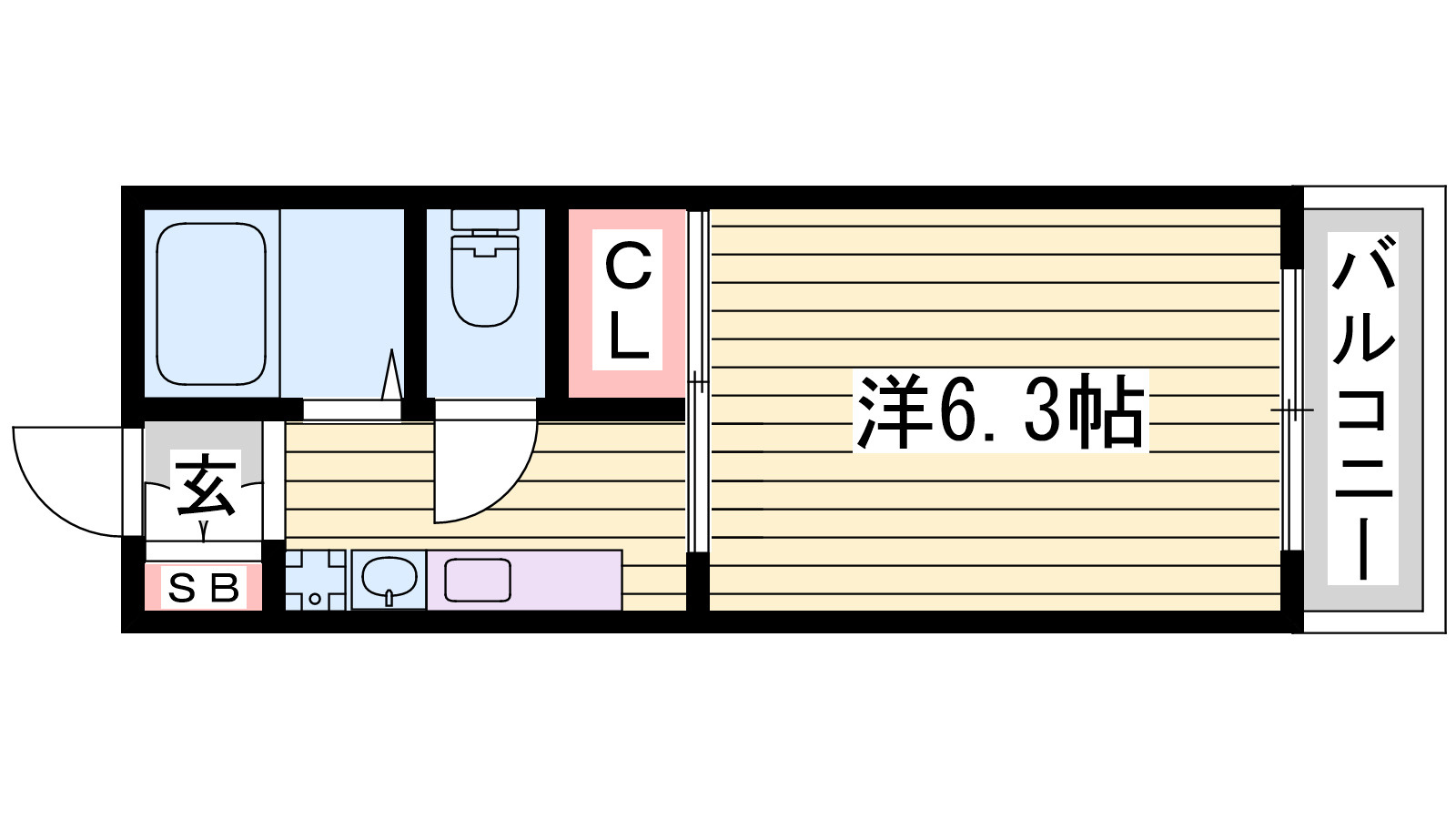 flat福井A棟の間取り