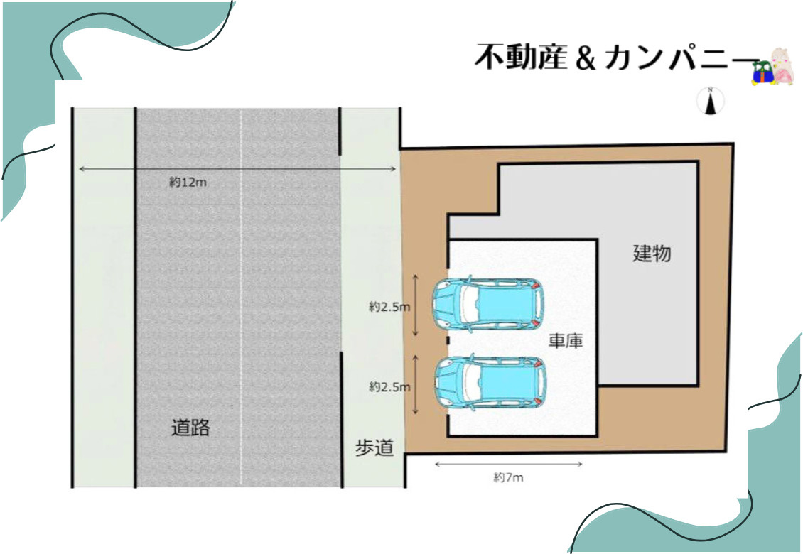 高砂3丁目の中古のおうち　松山市高砂3丁目中古戸建の区画図