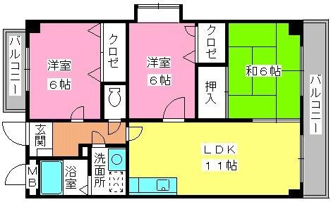 【間取り】 | メールコート９