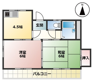 ハイツYO坂本の間取り