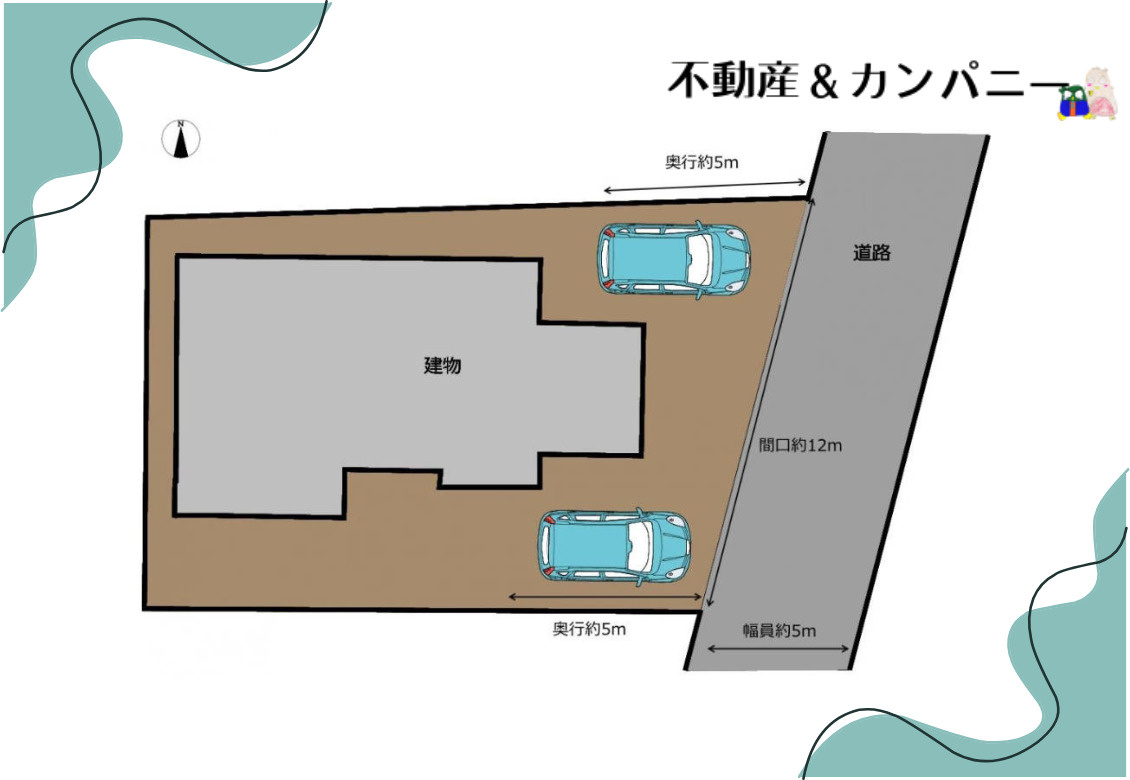 谷町の中古のおうち　松山市谷町中古戸建の区画図