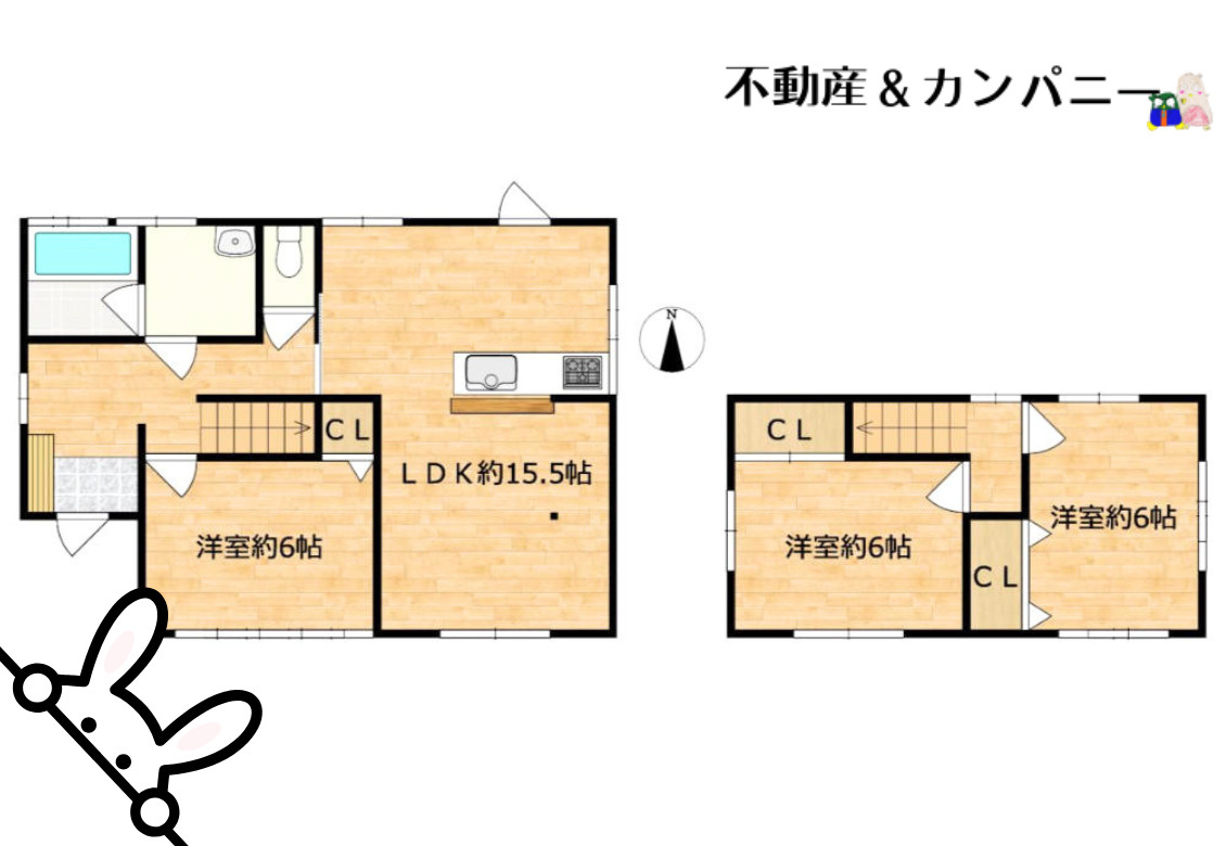 別府町の中古のおうち　松山市別府町中古戸建の間取り