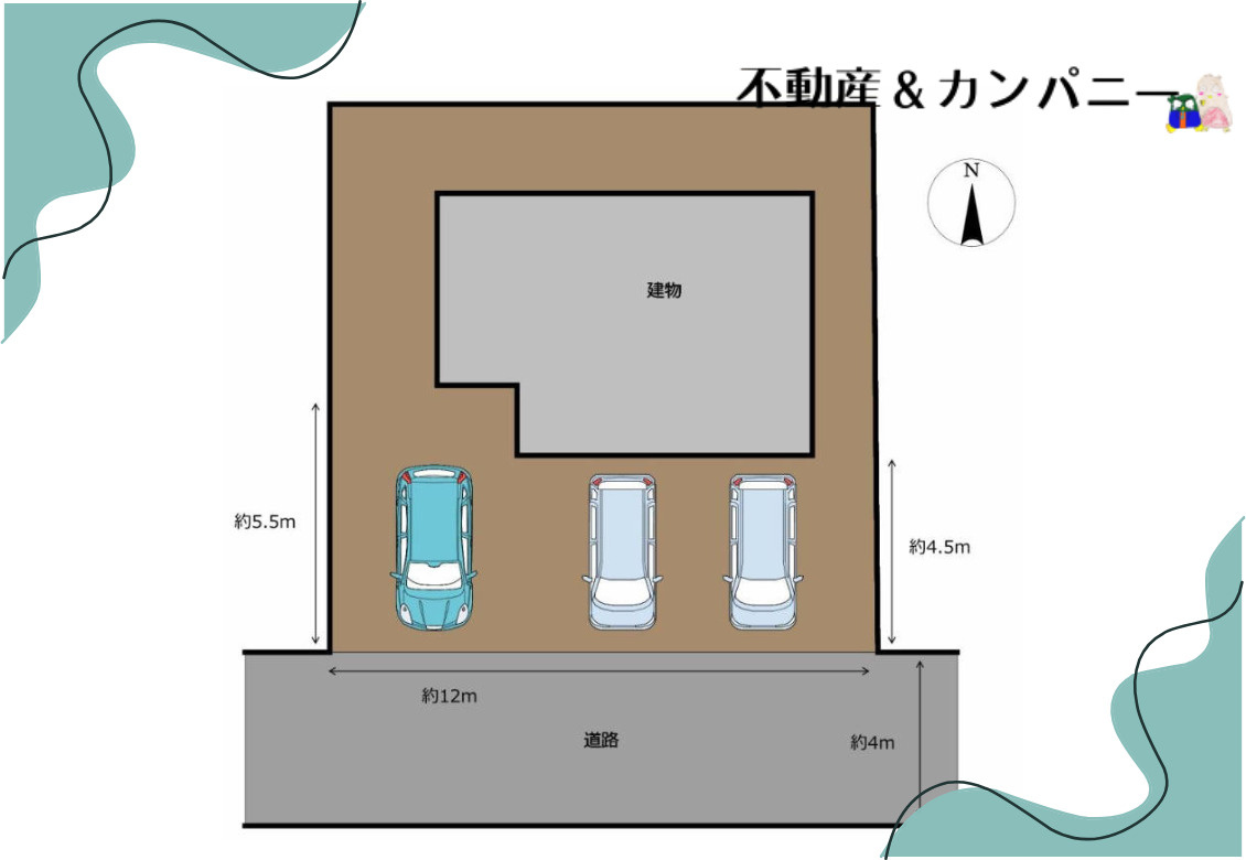 別府町の中古のおうち　松山市別府町中古戸建の区画図
