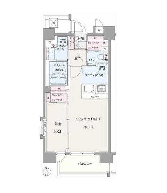 ガーラ・レジデンス浅草の間取り