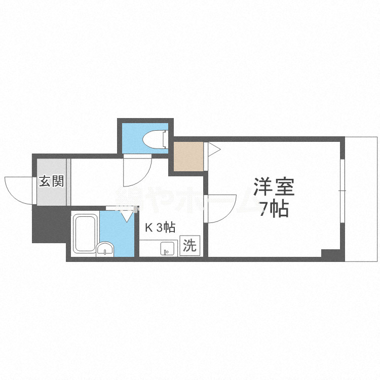 シャトル新深江の間取り