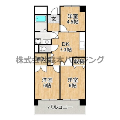 【間取り】 | 　グランドヴィラ香里