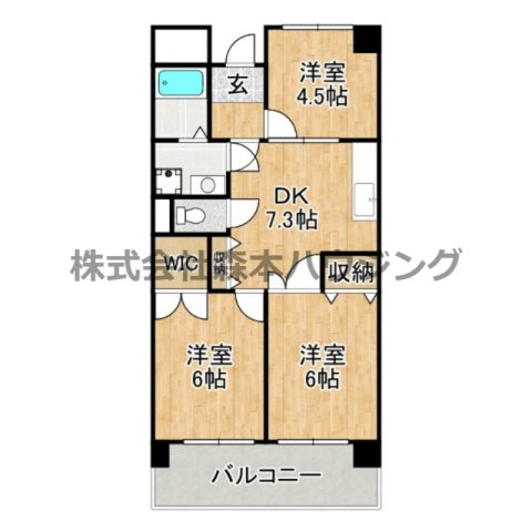 【間取り】 | 　グランドヴィラ香里