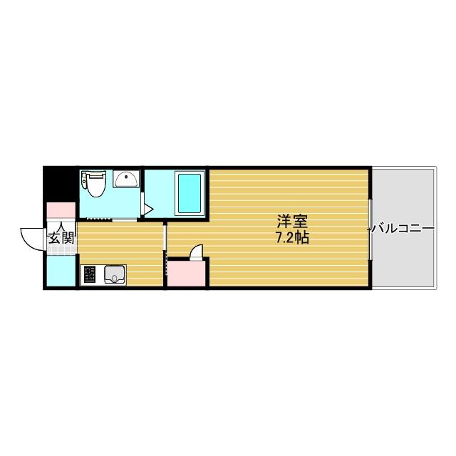 ドゥーエ江坂Ⅱの間取り