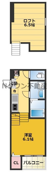 【間取り】 | Loft11名駅西 | 間取りです。