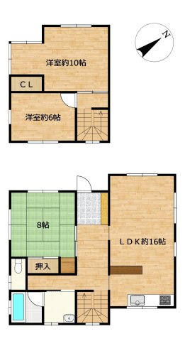 三戸郡三戸町大字川守田字橋ノ下の間取り