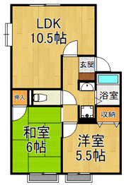 アネシス愛宕山2棟の間取り