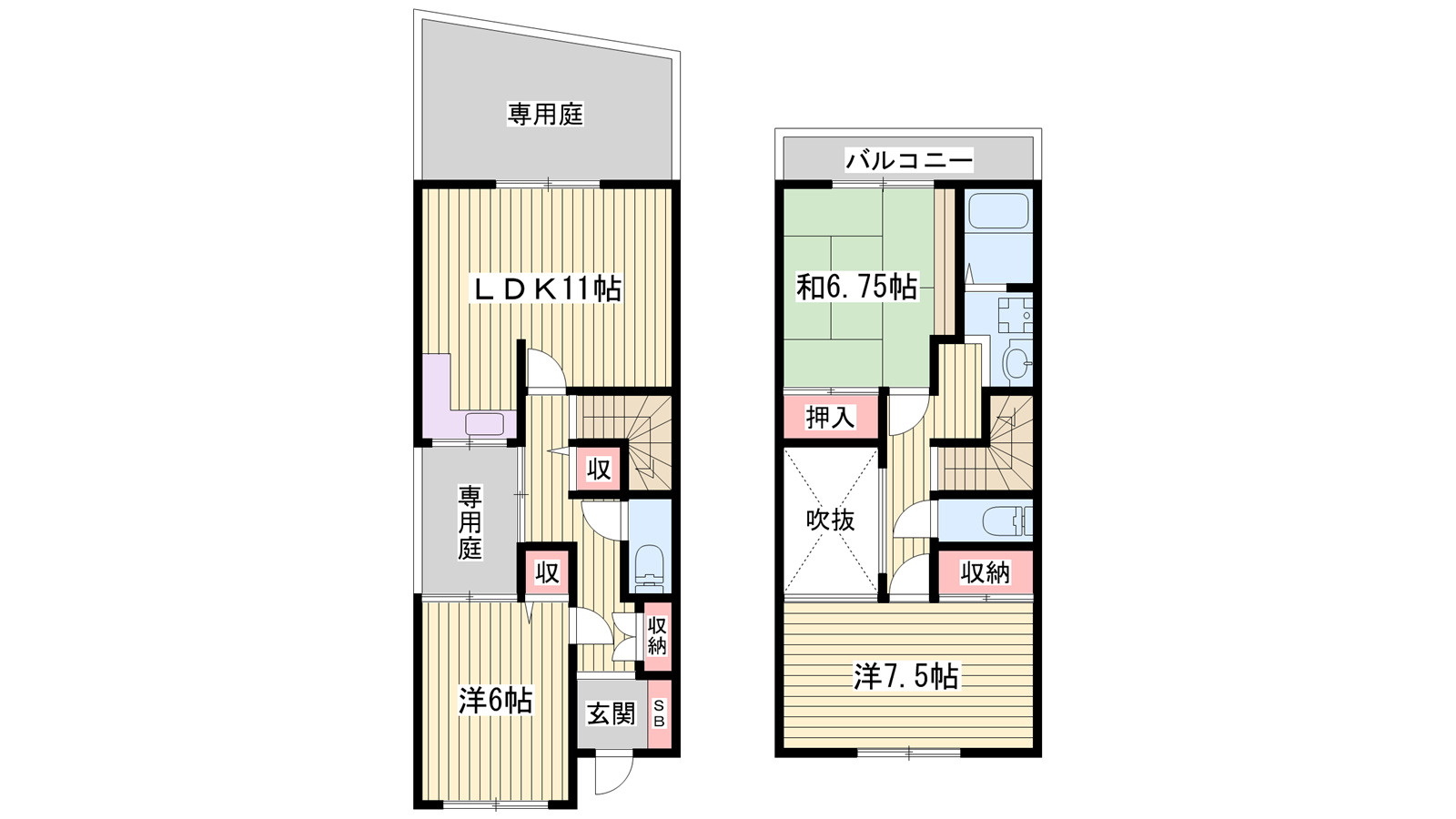 ソシア小泉Ⅰの間取り