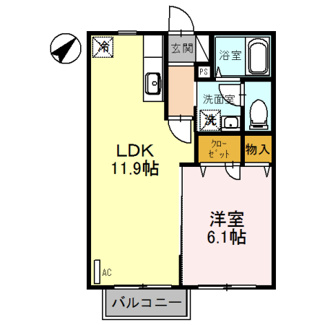 【間取り】 | パル春日　Ｂ棟