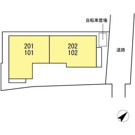 ルネス押上の区画図