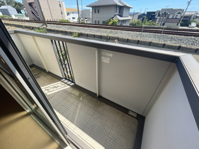 リバーハイム谷八木のバルコニー