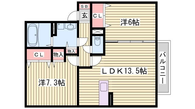 リバーハイム谷八木の間取り