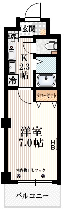 芦花公園エクセル2の間取り