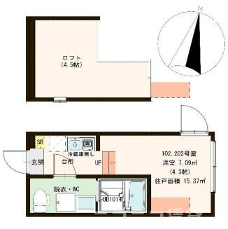 足立区中川４丁目のアパートの間取り|
