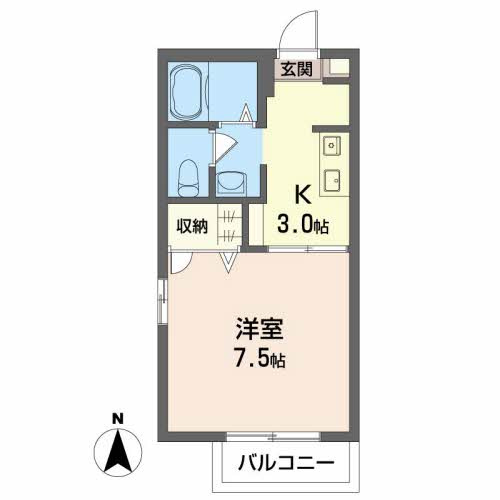 シャーメゾン・ソレイユ A棟の間取り