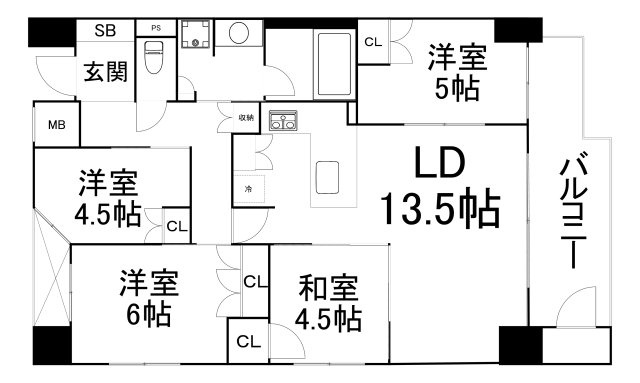 【間取り】 | ラ・ヴィータ日本橋