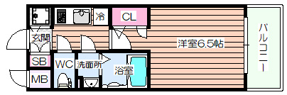 【間取り】 | エスリード弁天町ルシェンテ