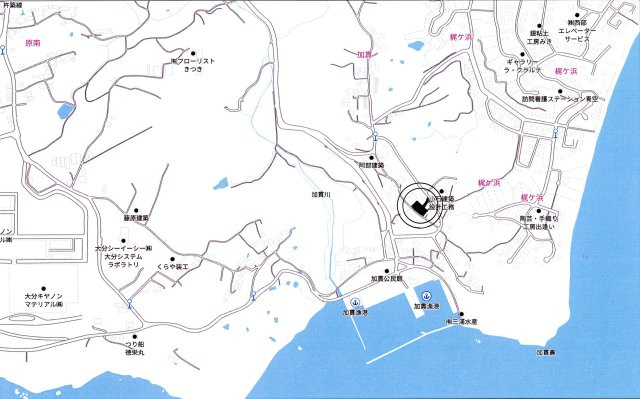 杵築市熊野の地図