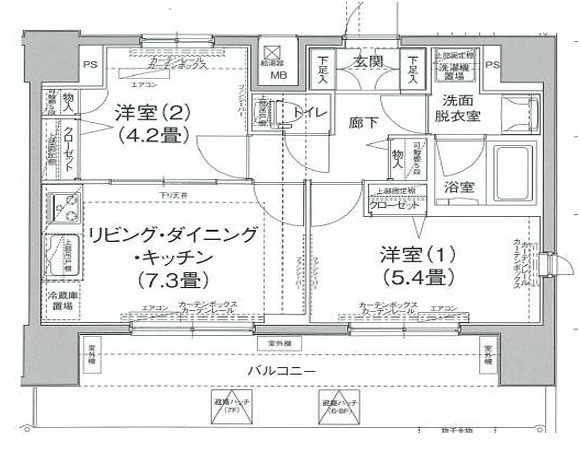 ティモーネ日暮里イーストの間取り