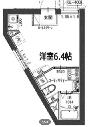 フラシア東品川の間取り
