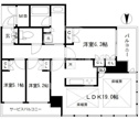 【間取り】 | グランドメゾン新梅田タワー　開放感のある間取り