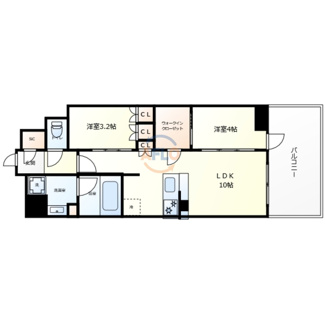 【間取り】 | コンフォリア・リヴ博労町一丁目Q　開平小学校区 | コンフォリア・リヴ博労町一丁目Q　間取り