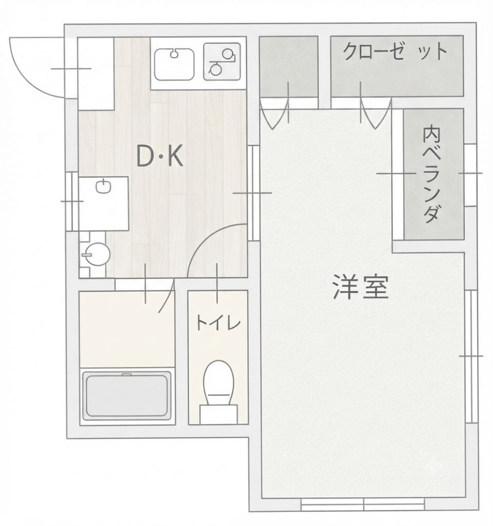 エバー西田辺の間取り