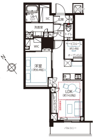 パークタワー滝野川の間取り