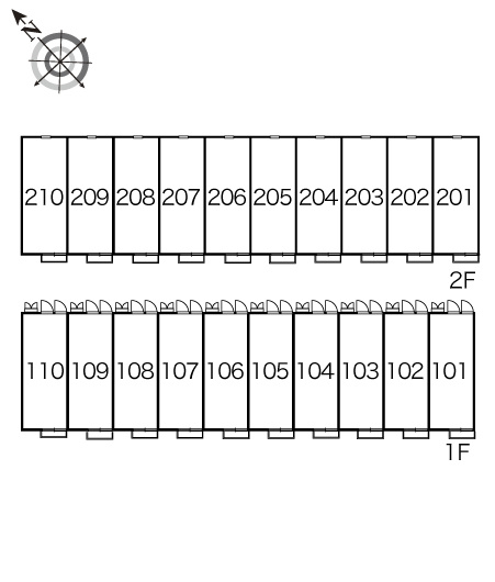 レオパレスHIDE27の区画図