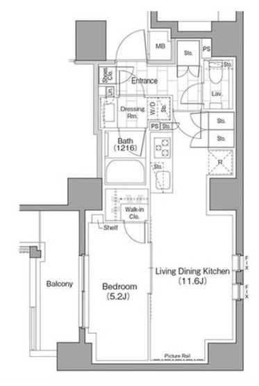 【間取り】 | ザ・パークハビオ浅草駒形 | 間取り