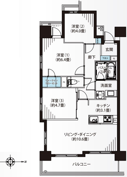 ナイスアーバン浅草の間取り