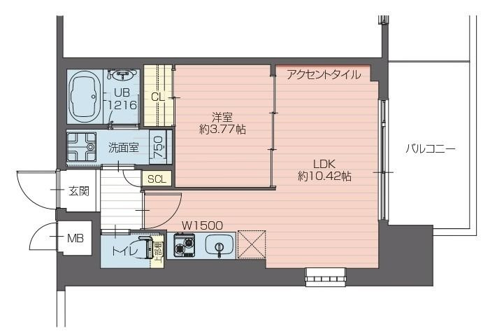 プレジオ弁天町の間取り