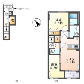 【間取り】 | メゾン　ド　リッカ
