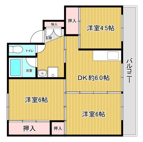 ビレッジハウス小浜2号棟の間取り
