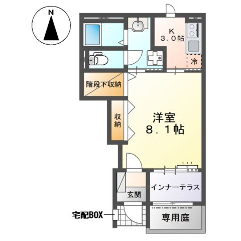 （仮称）大和市深見台新築アパートの間取り