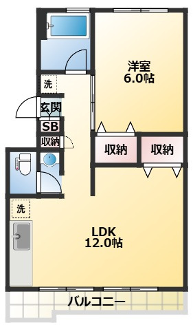 聖サンハイツの間取り