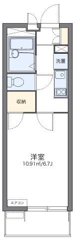 レオパレスエクセルケンＦｉｖｅの間取り
