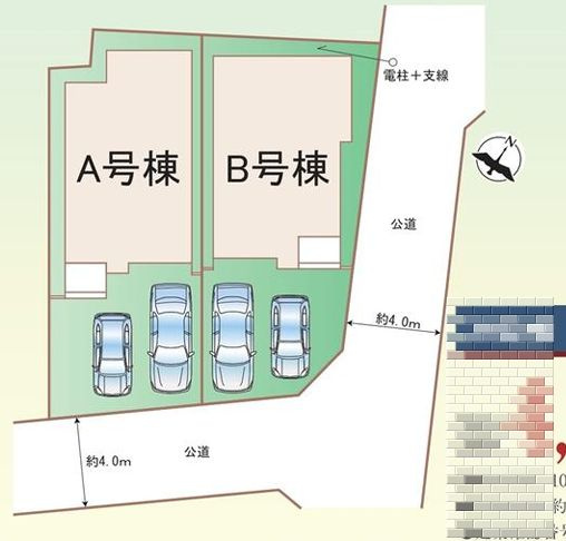 南区大野台４丁目新築戸建て　B号棟の区画図|区画図「南区大野台4丁目新築戸建て」