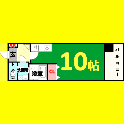 KDXレジデンス神宮前　名古屋市賃貸　仲介手数料無料の間取り