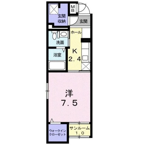 サンリット　Ⅱの間取り
