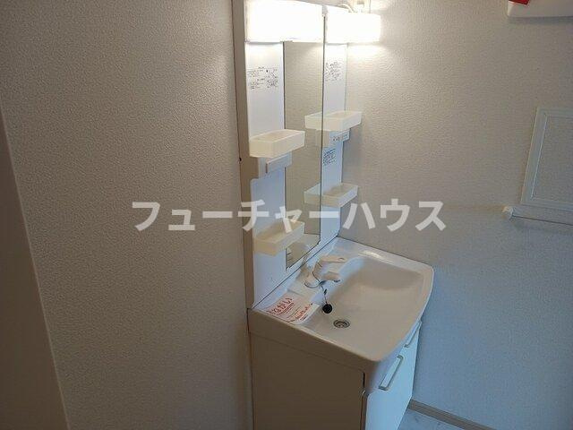 ジェントリーゼファーの洗面所|スペースが確保できる洗面所です